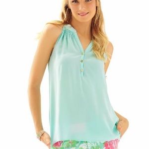 Lilly Pulitzer Bailey Sleeveless Silk Top Size: M